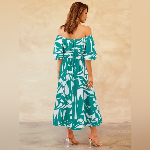 Tropical Hideaway Maxi Floral Off The Shoulder Dress - Picture 2 of 3